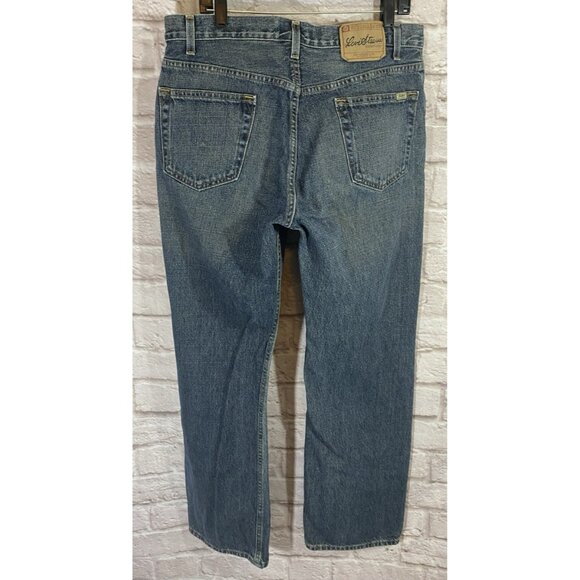 Vintage Levi Strauss Signature Straight Fit Jeans 36X34 Medium Blue Denim Cotton - Picture 2 of 11